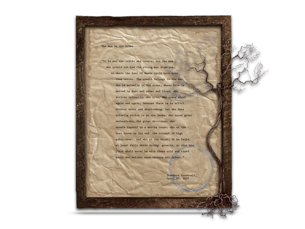 The Man in the Arena by Theodore "Teddy" Roosevelt