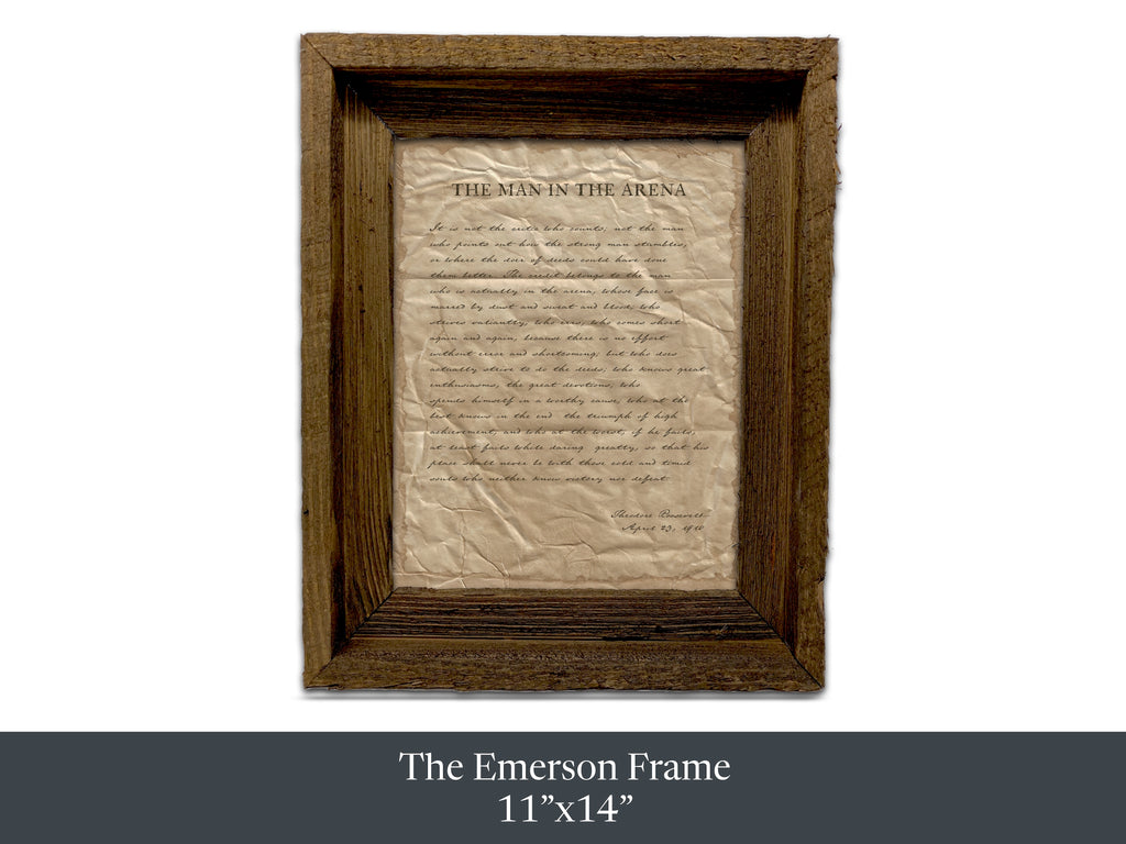 The Man in the Arena by Theodore "Teddy" Roosevelt - Handwritten Style