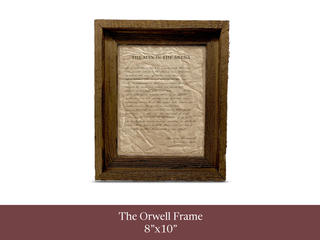 The Man in the Arena by Theodore "Teddy" Roosevelt - Handwritten Style