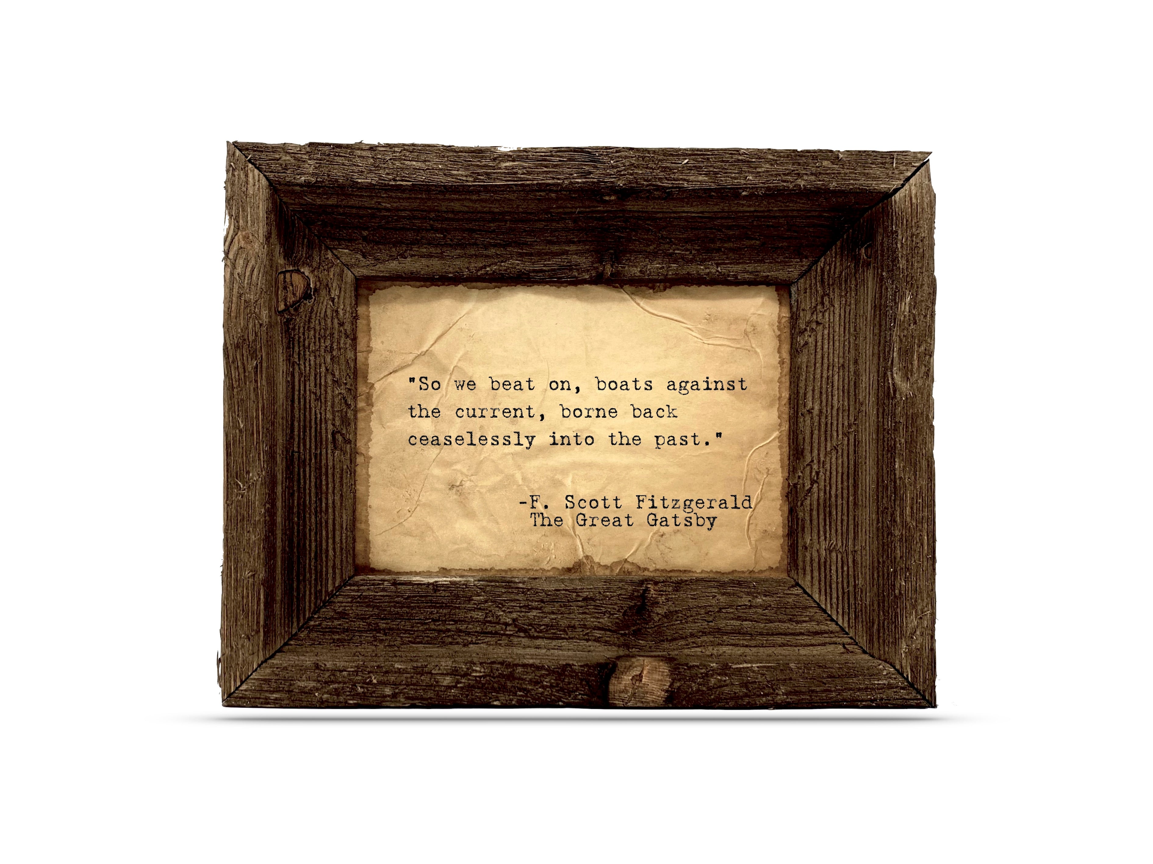 "So We Beat On, Boats Against the Current" Quote | The Great Gatsby by F. Scott Fitzgerald