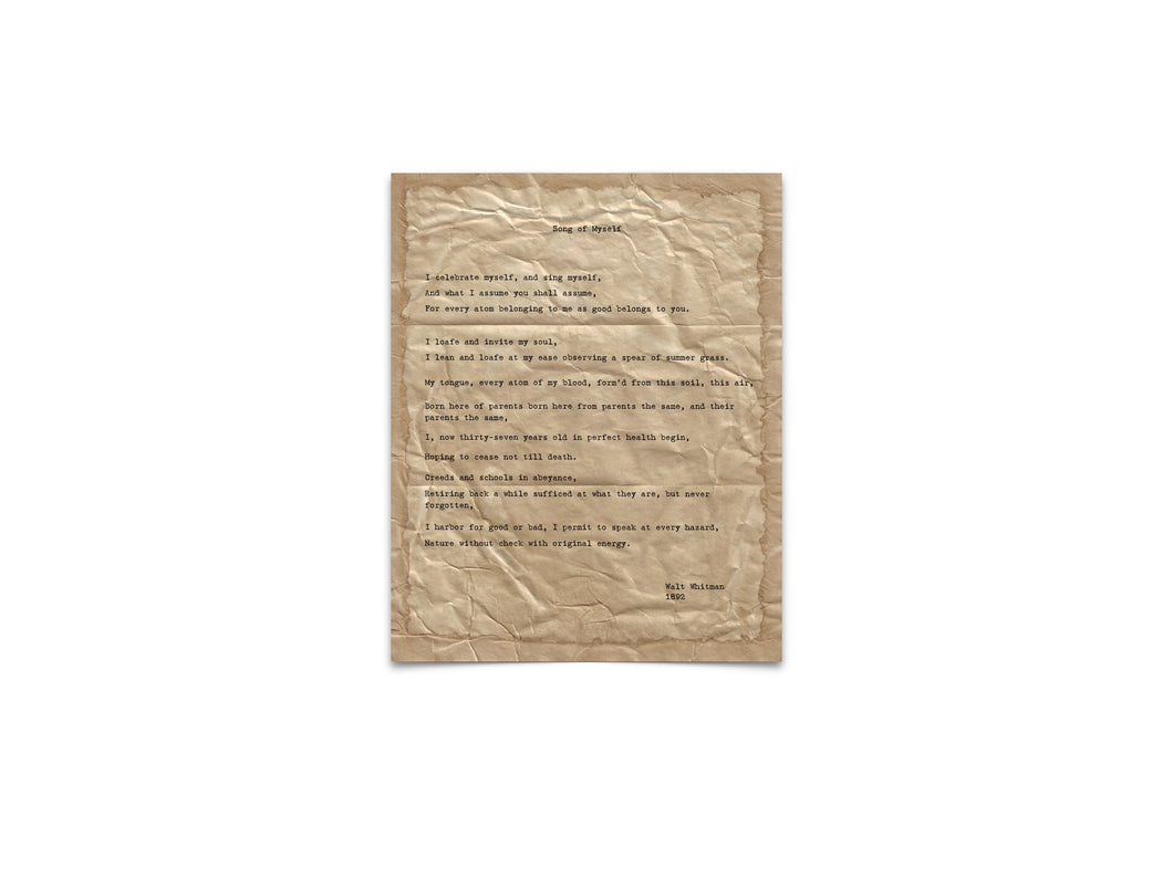 Song of Myself by Walt Whitman
