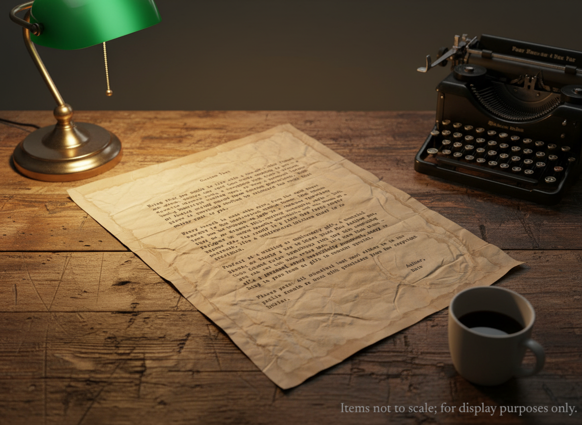 Handmade Aged Custom Poem, Quote, Book Page, Wedding Vows or Song Lyrics Print