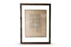Annabel Lee by Edgar Allan Poe. Vintage poem print. Framed in rustic wood floating frame. 