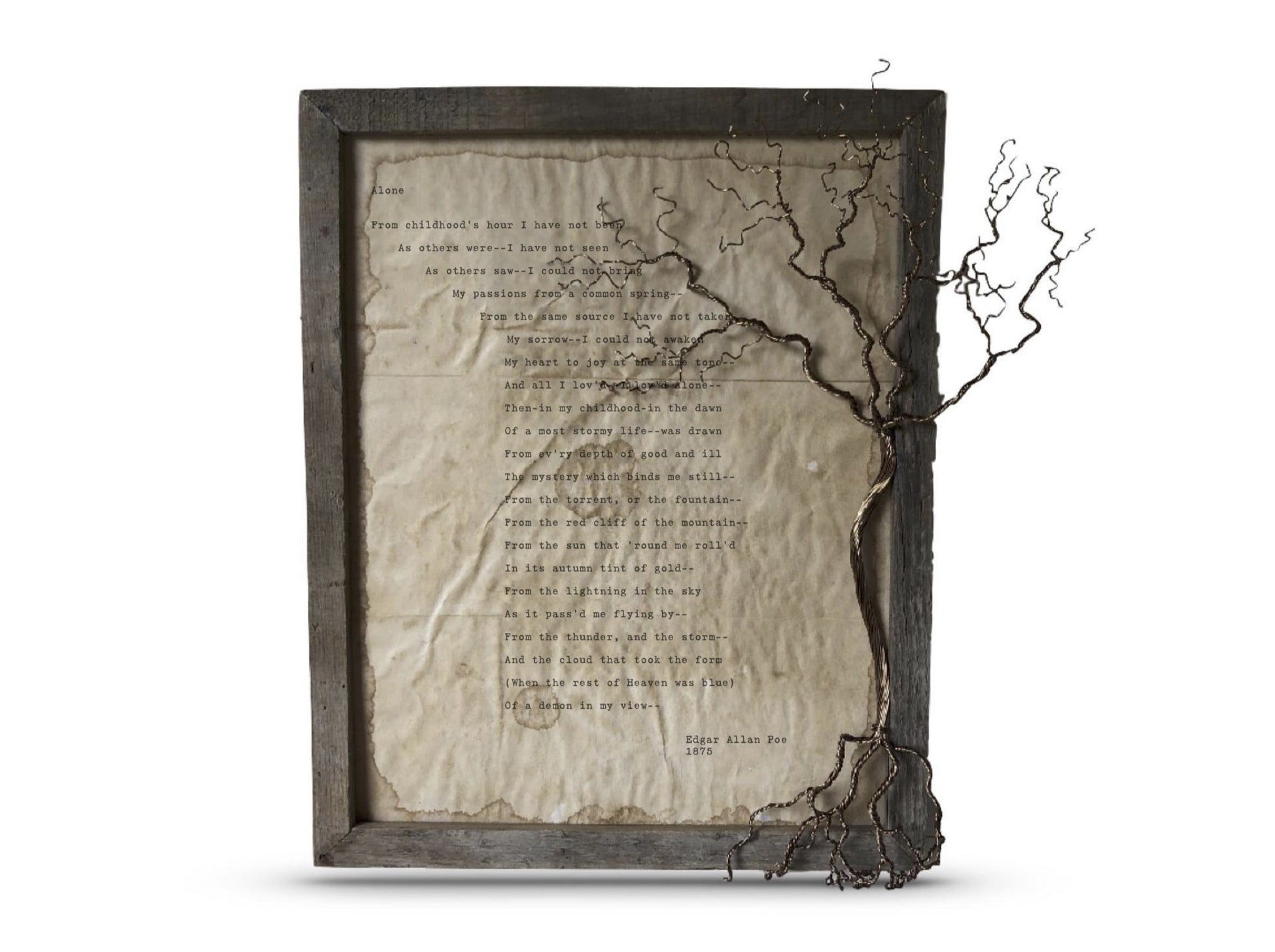 Alone by Edgar Allan Poe