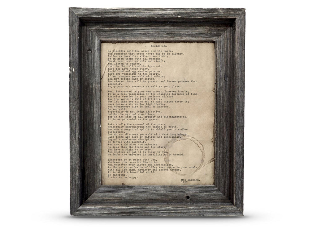 Desiderata by Max Ehrmann