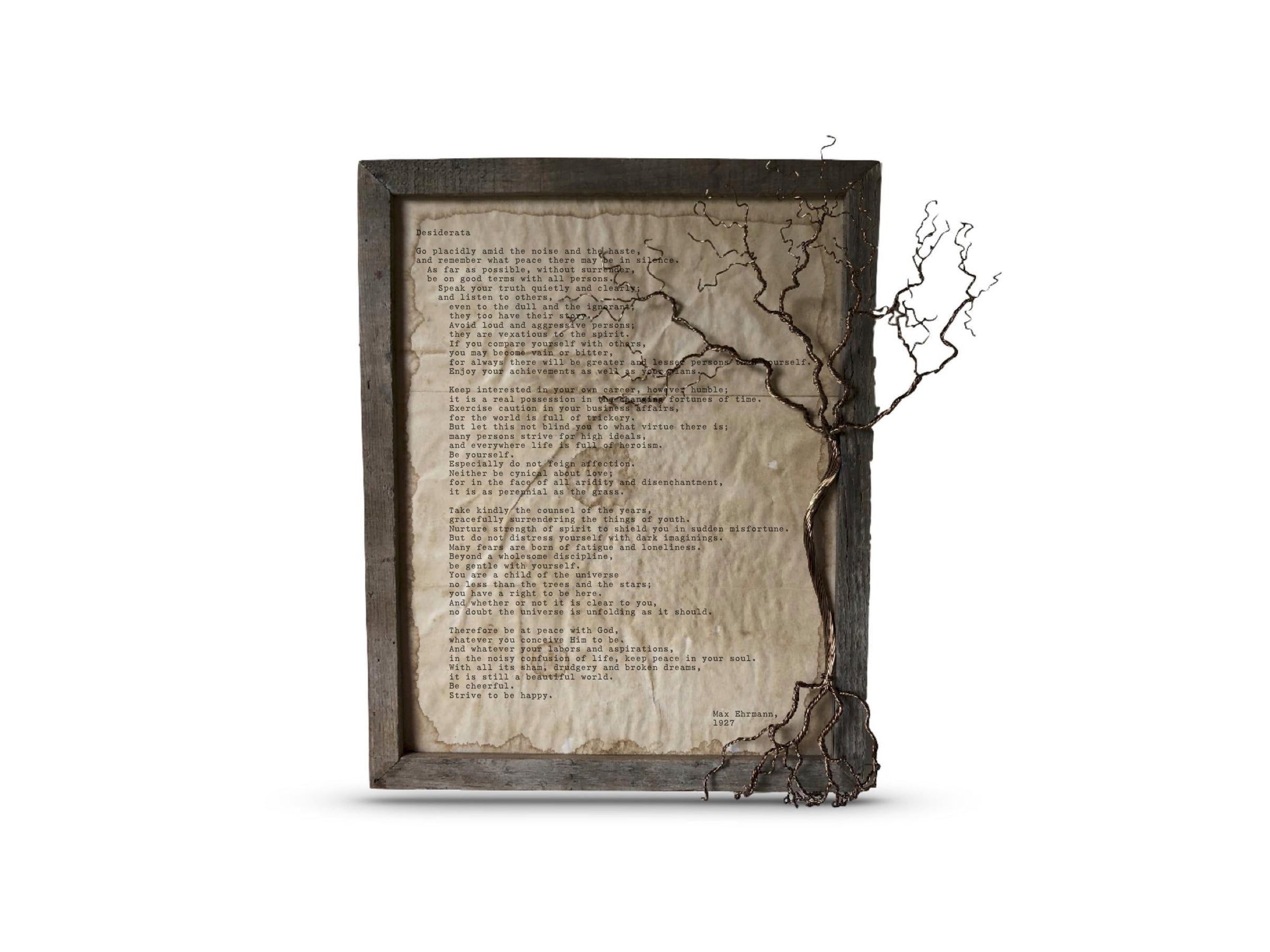 Desiderata by Max Ehrmann