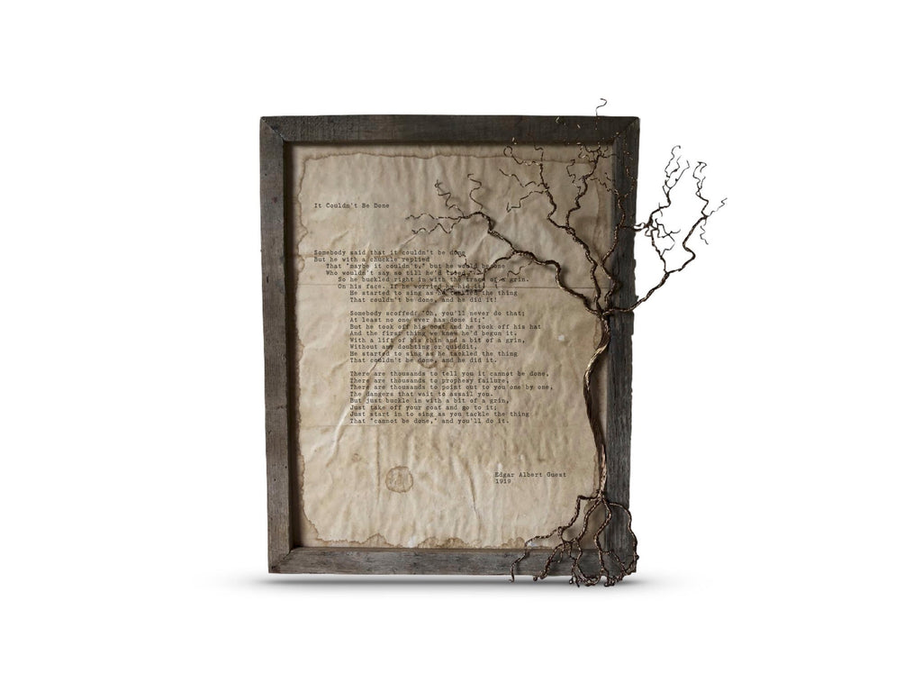 It Couldn't Be Done by Edgar Albert Guest