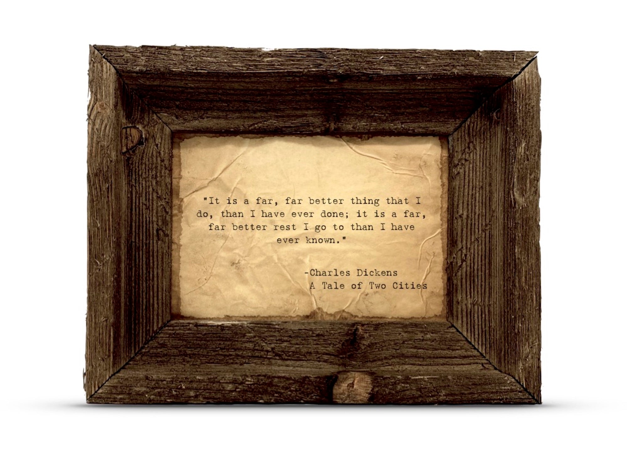 It Is a Far, Far Better Thing That I Do..." A Tale of Two Cities Quote by Charles Dickens