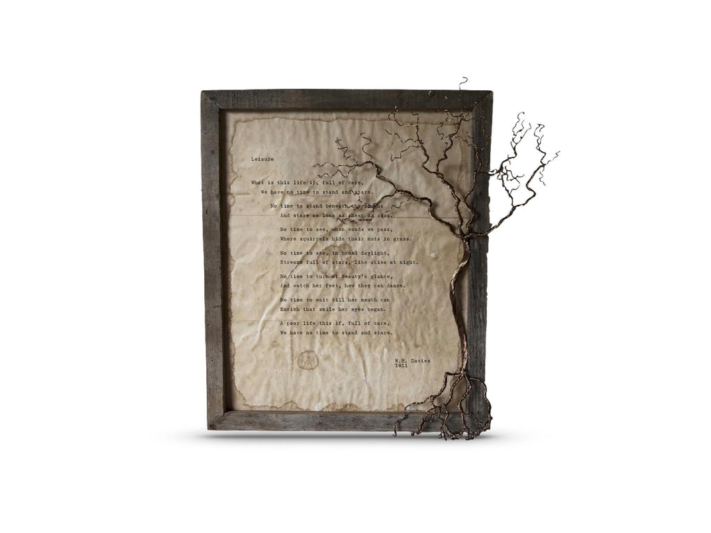 Leisure by W.H. Davies