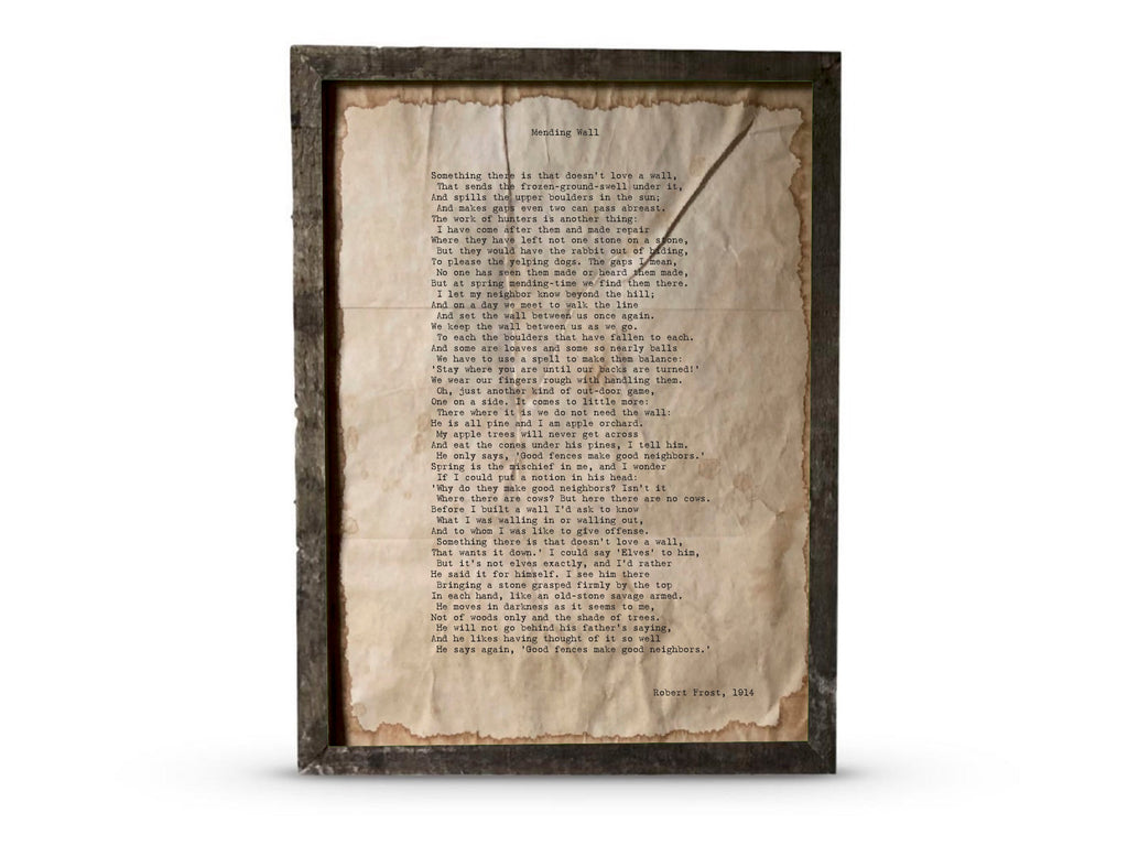 Mending Wall by Robert Frost