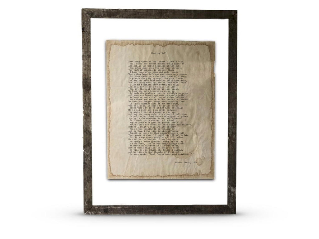 Mending Wall by Robert Frost