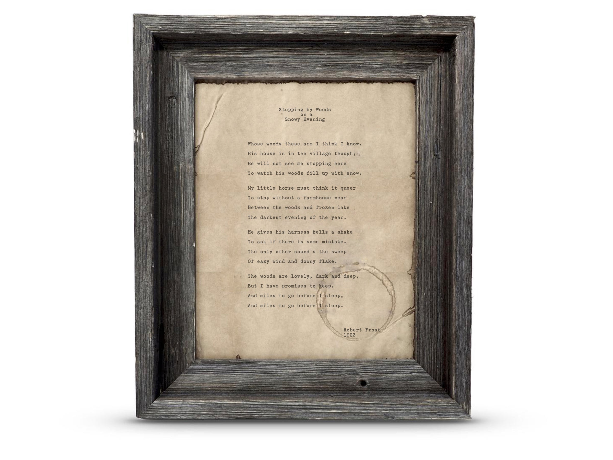 Stopping by Woods on a Snowy Evening by Robert Frost