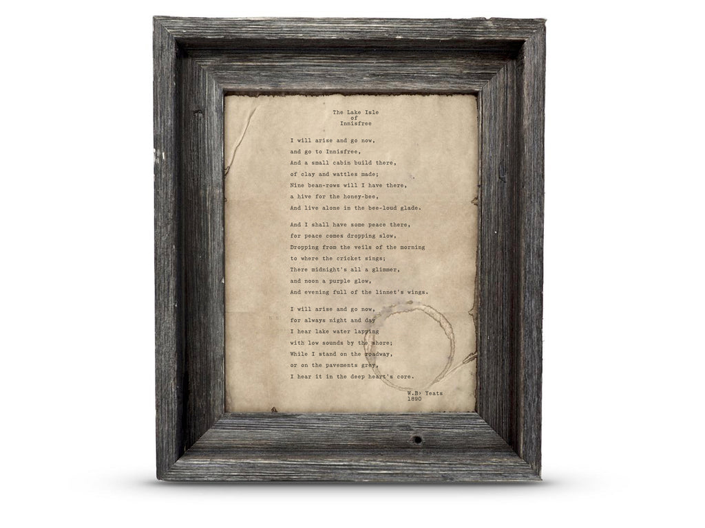 The Lake Isle of Innisfree by W. B. Yeats
