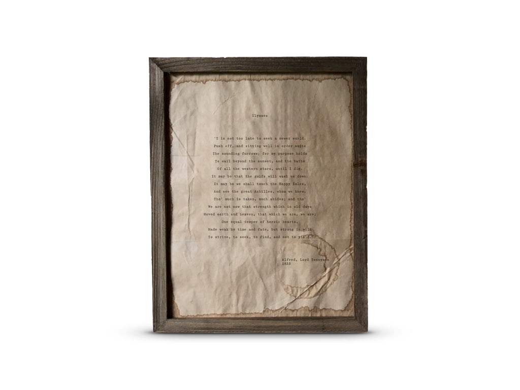Ulysses by Alfred, Lord Tennyson