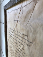 Sonnet 43: How Do I Love Thee? by Elizabeth Barrett Browning. Vintage poem print. Typewritten. Close up of text.