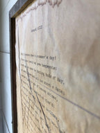 Sonnet 18: Shall I Compare Thee to a Summer's Day by William Shakespeare. Vintage poem print. Typewritten. Close up of text.