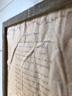 The Road Not Taken by Robert Frost. Vintage poem print. Typewritten. Close up of text.